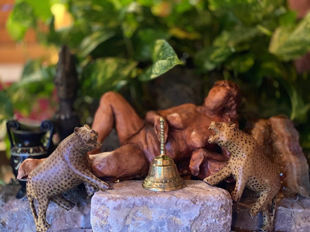 Golden Rod Brass Altar Bell