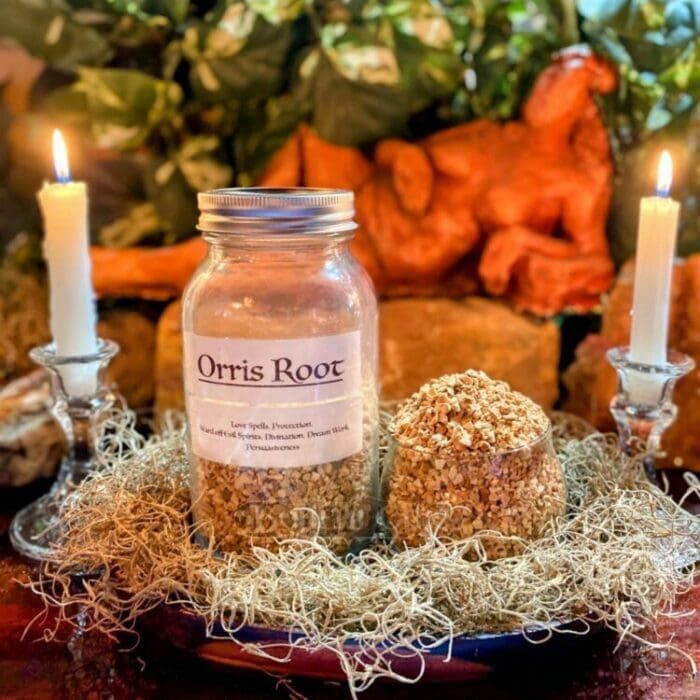 Orris Root is a sweet, compelling root that is known for its attraction properties sold at Bohemi Chic in fort lauderdale florida
