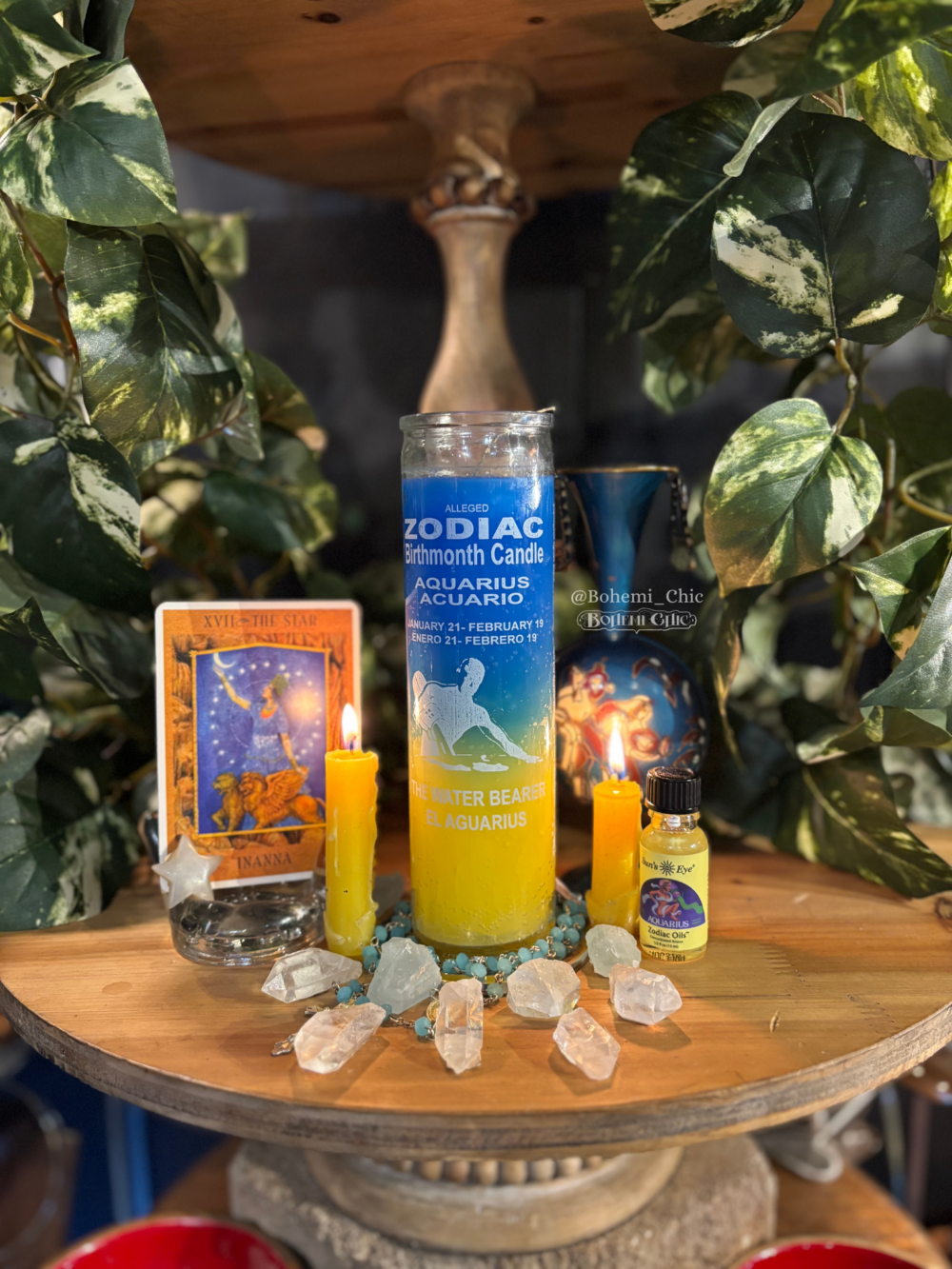 Aquarius Zodiac 7-Day Conjure Candle