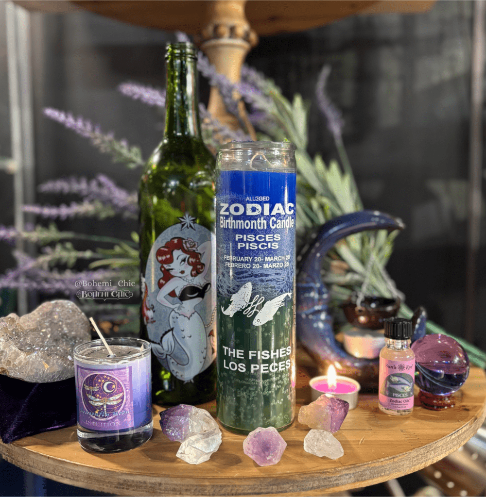 Pisces Zodiac 7-Day Conjure Candle