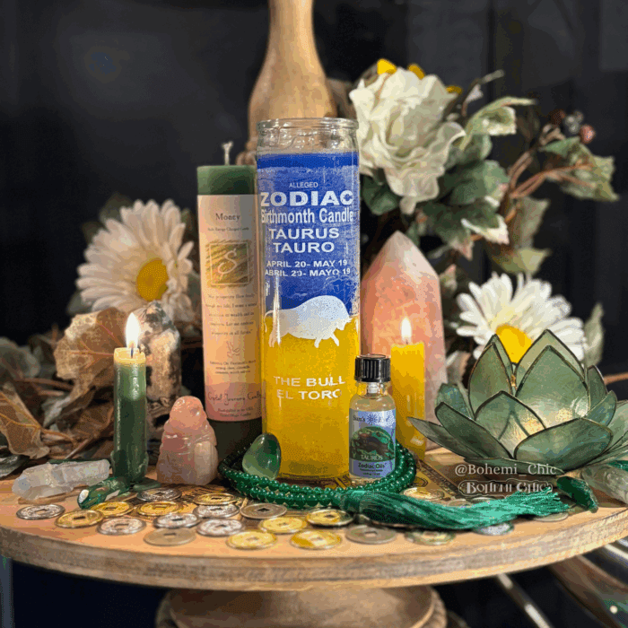 Taurus Zodiac 7-Day Conjure Candle